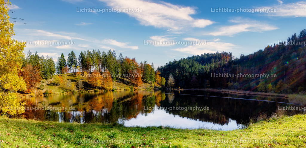 Schöner See im Süd Schwarzwald | Der Nonnenmattweiher ist ein mittels Damm aufgestauter See mit einer Moor- bzw. Torfinsel und ein ihn und seine Umgebung umfassendes namensgleiches Naturschutzgebiet im Südschwarzwald und Naturraum Hochschwarzwald in Baden-Württemberg.  - Realized with Pictrs.com