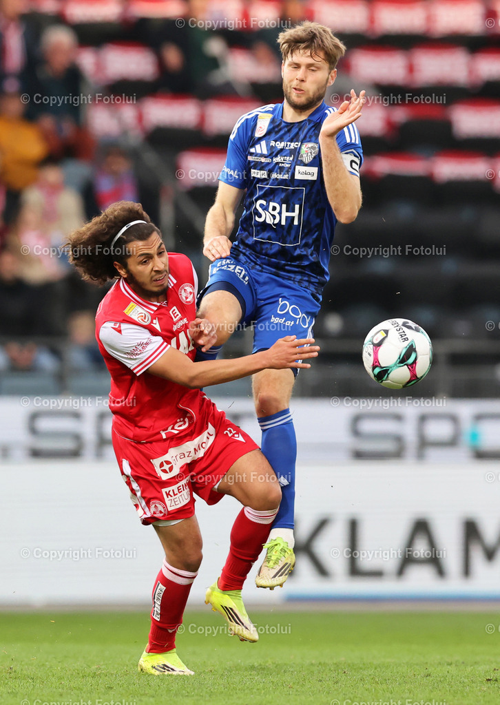 A_LUI_14032026_20 | SPORT,FUSSBALL,ADMIRAL BUNDESLIGA GAK-RZ PELLETS WAC 14.03.2026 IM BILD: RAMIZ HARAKATE (GAK) UND DOMINIK BAUMGARTNER  (WAC) FOTO:FOTOLUI/MW
