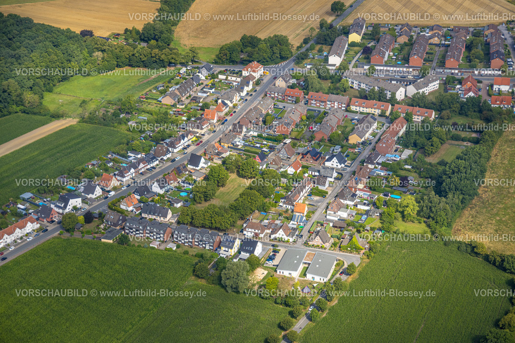 Hamm250700091Bockum-Hoevel | Luftbild, Wohngebiet und Wiesenflächen zwischen Wittekindstraße, Wormhaidestraße und Karwinkelstraße, Bockum-Hövel, Hamm, Ruhrgebiet, Nordrhein-Westfalen, Deutschland