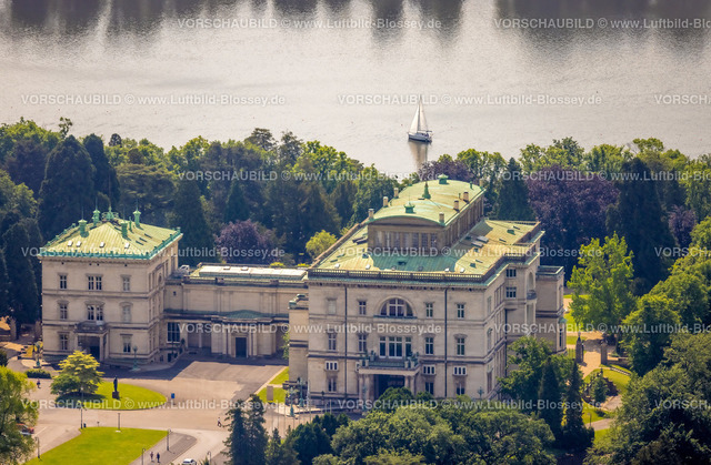 Essen220502473 | Luftbild, Villa Hügel, ehemaliges Wohnhaus und Repräsentationshaus der Industriellenfamilie Krupp, Essen-Bredeney, Essen, Ruhrgebiet, Nordrhein-Westfalen, Deutschland