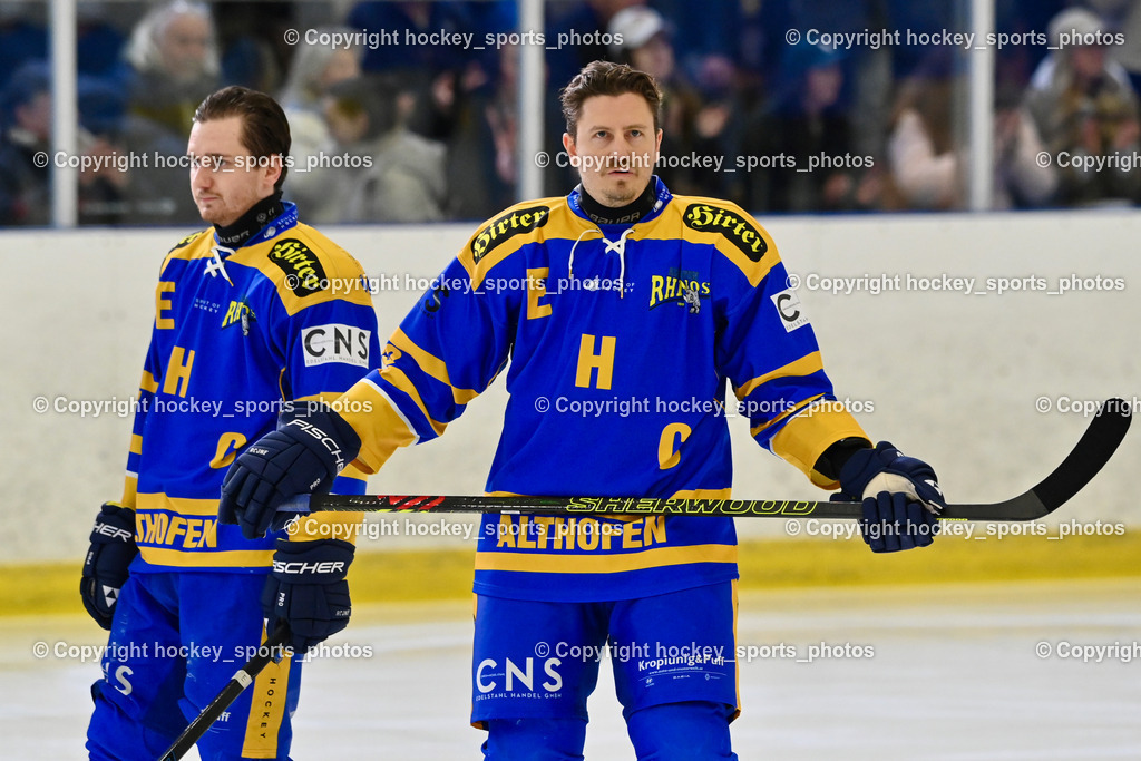 1. EHC Althofen vs. ESC Sparkasse Steindorf  | #18 Isopp Maximilian Oliver EHC Althofen, #47 Rainer Michael EHC Althofen, 1. EHC Althofen vs. ESC Sparkasse Steindorf , 1. EHC Althofen vs. ESC Sparkasse Steindorf  am 08.03.2026 in Althofen (Stadthalle Althofen), Austria, (Photo by Bernd Stefan)