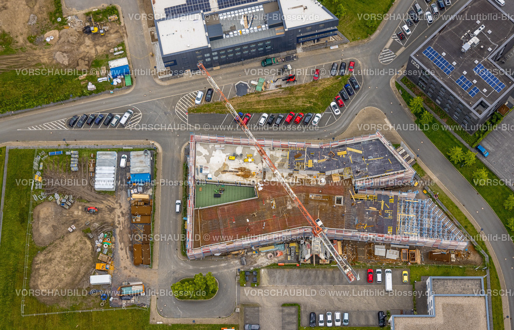Bochum220604905 | Luftbild, Baustelle mit Neubau Gesundheitscampus, an der RUB Ruhr-Universität Bochum, Querenburg, Bochum, Ruhrgebiet, Nordrhein-Westfalen, Deutschland