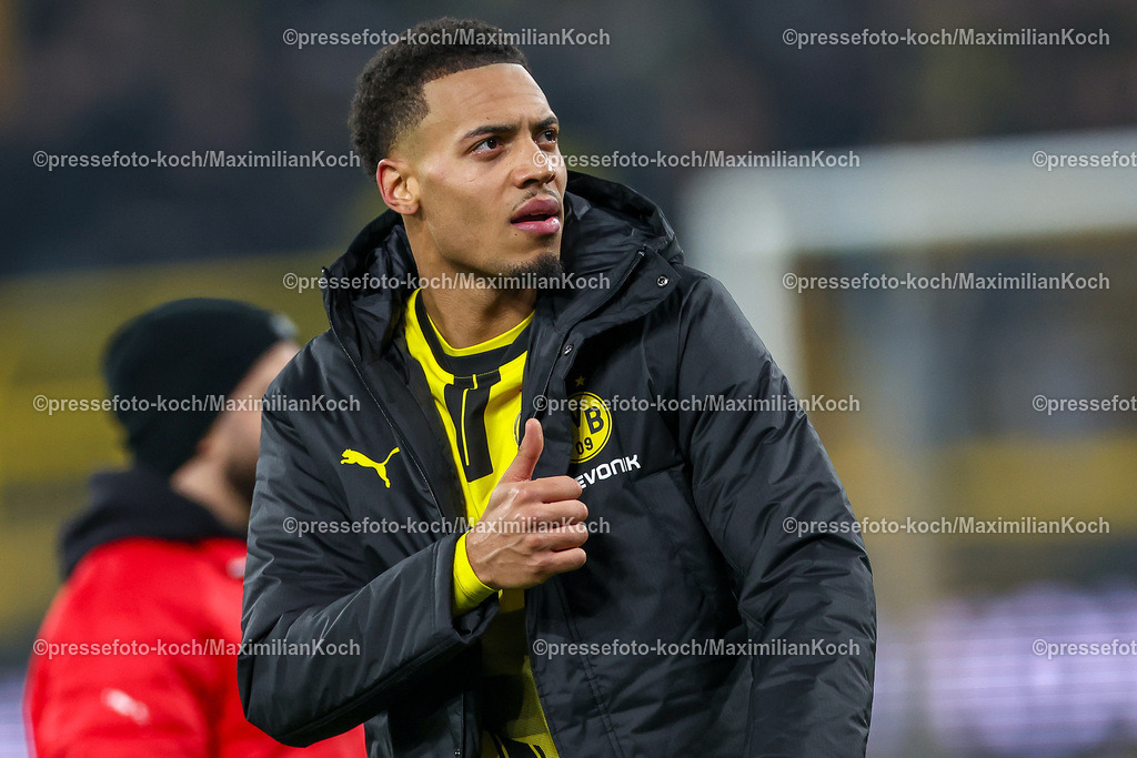 UCL11122402233 | 11.12.2024, UEFA Champions League, Borussia Dortmund - FC Barcelona, 8. Spieltag, Signal Iduna Park, Saison 2024 2025: Felix Nmecha (BVB #8)