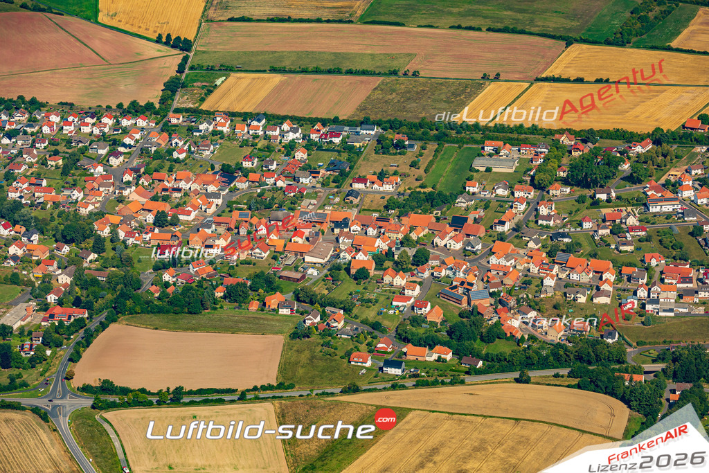 Schöne Luftaufnahme als Geschenk in  Hohenroda - Die Luftbildaufnahme wurde 2025 vom UL-Flugzeug heraus erstellt ( keine Drohne ) - Hochauflösende Luftaufnahme -Nicht vergleichbar mit Google Maps oder Satelittenbilder- Die Geschenkidee !Mit Lizenz und Bildrechte bestellbar