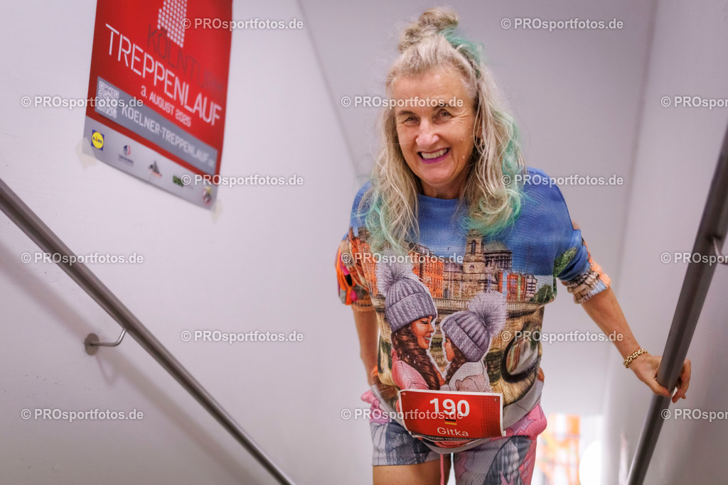 KölnTurm Treppenlauf; Köln, 03.08.2025 | Impressionen vom KölnTurm Treppenlauf am 03.08.2025 in Köln (Nordrhein-Westfalen). 