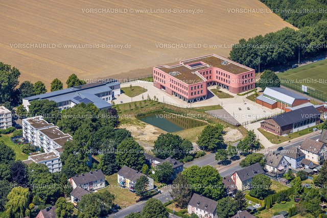 Dortmund220705837 | Luftbild, Reinoldi-Gesamtschule, mit Teich,  Bodelschwingh, Dortmund, Ruhrgebiet, Nordrhein-Westfalen, Deutschland