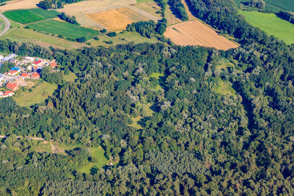 Luftbild: Tongrube in Jockgrim im Bundesland Rheinland-Pfalz in Deutschland. Foto: IMG_42544.jpg vom 27.06.2011 durch Werner Riehm/FLY-FOTO.de