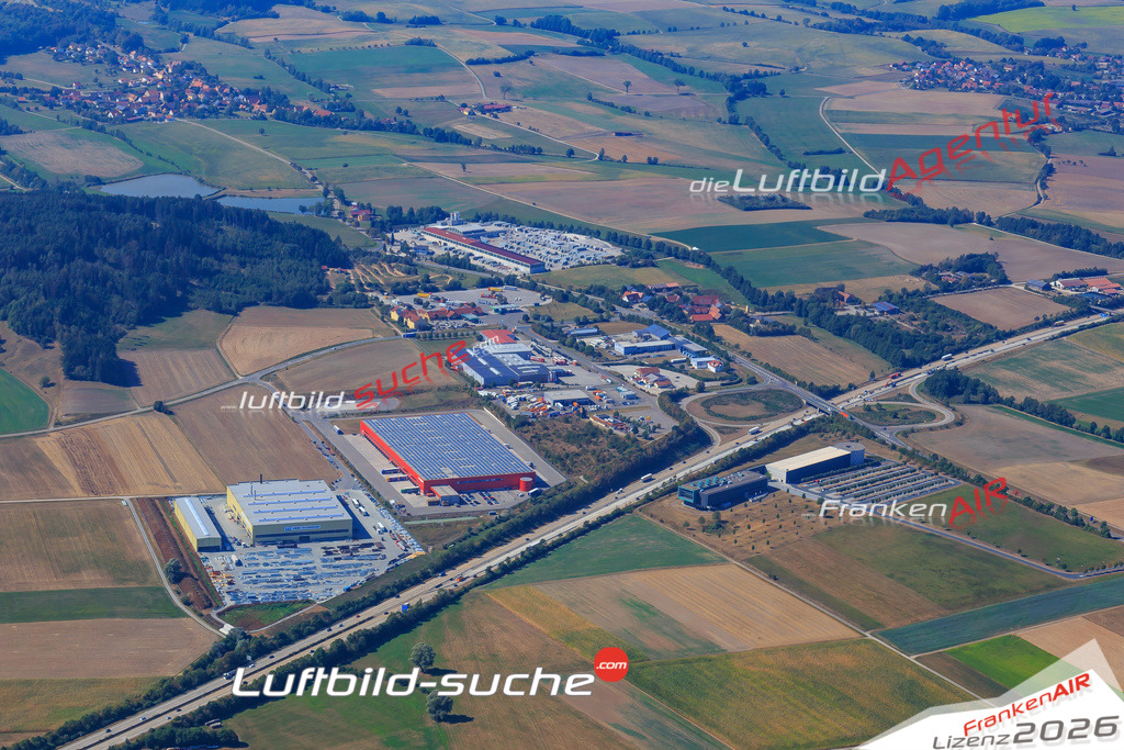 Luftbild von Hilpertsweiler Schnelldorf - Luftaufnahme wurde 2016 von https://frankenair.de mittels Flugzeug (keine Drohne) erstellt - die Geschenkidee