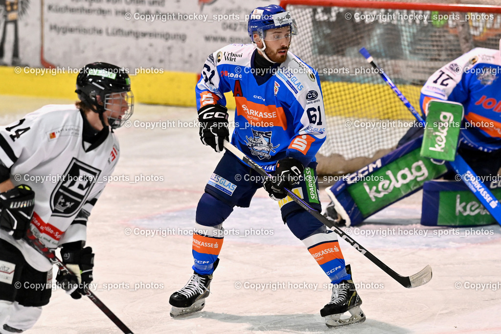 ESC Sparkasse Steindorf vs. LE Kings | #61 Friedrich Daniel ESC Steindorf, ESC Sparkasse Steindorf vs. LE Kings, ESC Sparkasse Steindorf vs. LE Kings am 01.11.2025 in Steindorf (Ossiachersee Halle), Austria, (Photo by Bernd Stefan)