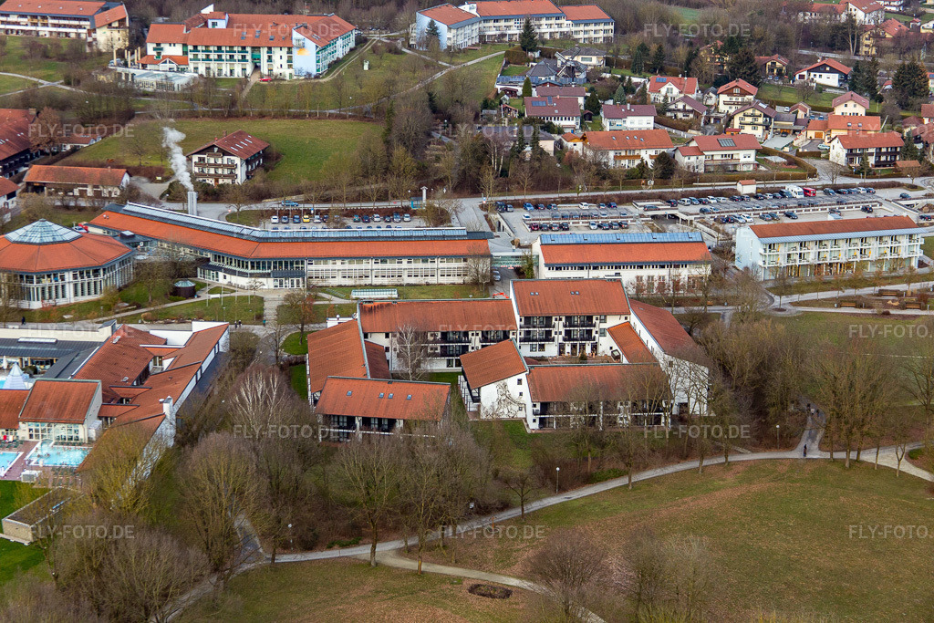 Luftbild: Rottal-Therme im Ortsteil Aunham in Bad Birnbach im Bundesland Bayern in Deutschland. Foto: IMG_085562.jpg vom 31.12.2015 durch Werner Riehm/FLY-FOTO.de