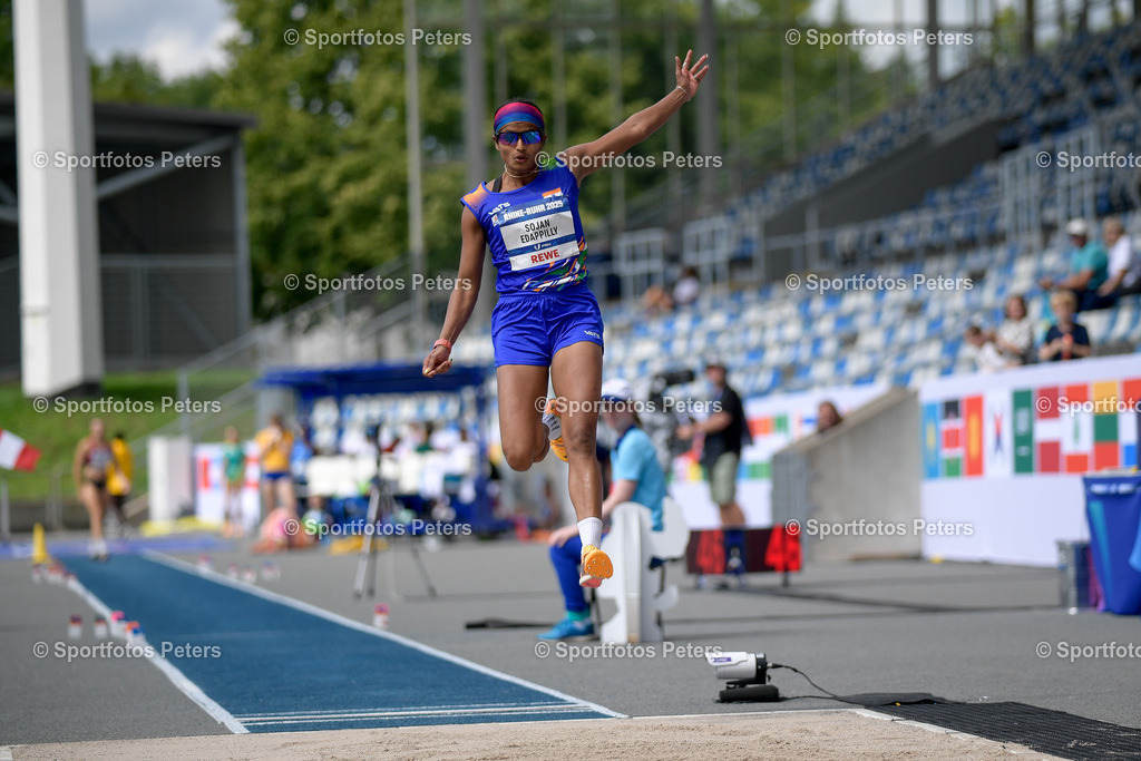 _KP13395_1 | 21.07.2025, xkaix, Leichtathletik, FISU World University Games 2025 v.l. Ancy Sojan Edappilly (Indien) - Realisiert mit Pictrs.com