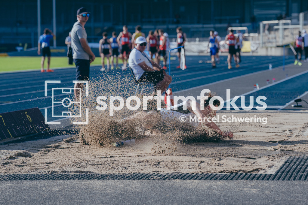 Deutsche Meisterschaften U20 / U16 2026 | David Kleinschrodt, LG Steinlach-Zollern, 1764, Weitsprung, Deutsche Meisterschaften der U20 &amp; U16 2026, Lohrheidestadion Bochum-Wattenscheid, 10.07.2026. Foto: Marcel Schwering / sportimfokus - Realisiert mit Pictrs.com