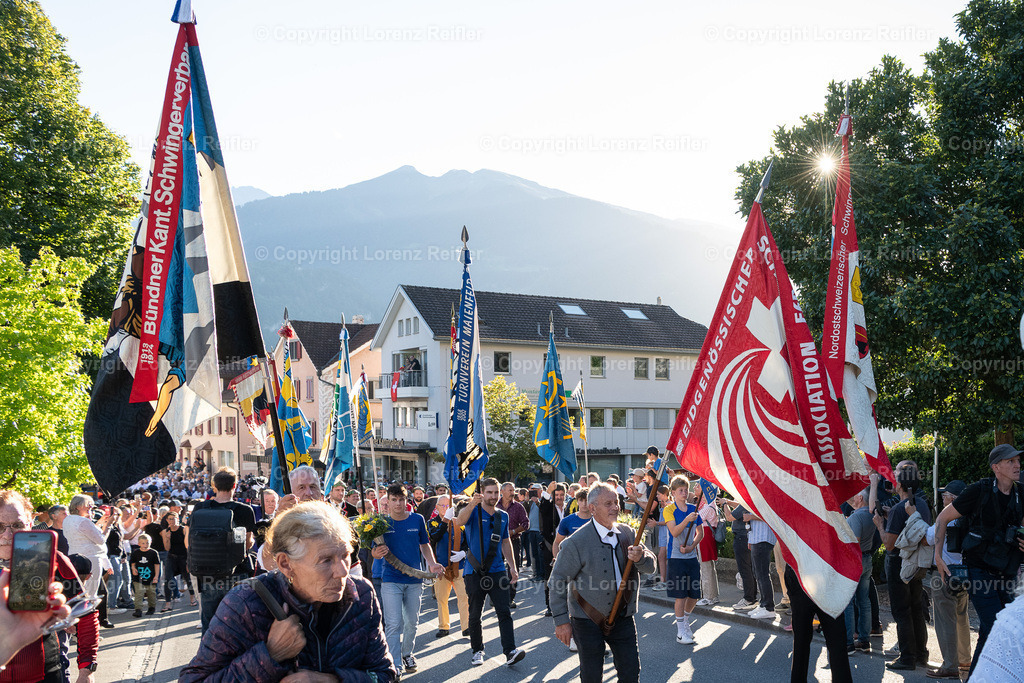 Schwingen -  ESAF Empfang Schwingerkönig 2025 | Maienfeld, 3.9.25, Schwingen - ESAF Empfang Schwingerkönig.