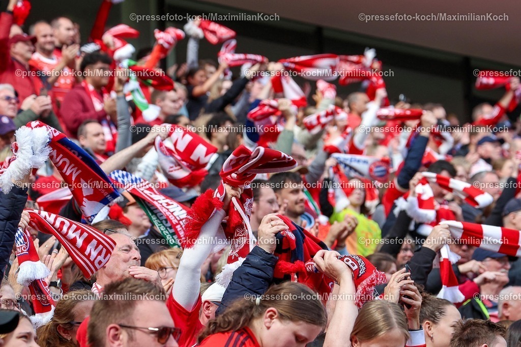 xsscx14052601037 | 2026.05.14, xsscx, Fußball, Finale DFB-Pokal Frauen, VfL Wolfsburg -  FC Bayern München, Saison 2025 2026, Rhein-Energie-Stadion in Köln: die Fans des FC Bayern München feiern das tror zum 0:1 DFB regulations prohibit any use of photographs as image sequences and or quasi-video. Photo: xSandraxScherningxPressefotoKochx