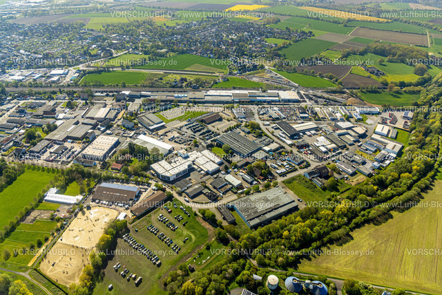 Kamen230406301 | Luftbild, Gewerbegebiet Hemsack, Reitverein Kamen, Südkamen, Kamen, Ruhrgebiet, Nordrhein-Westfalen, Deutschland