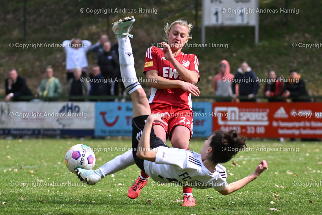 Fußball I Frauen I Saison 2024-25 I Oberliga I FC Jesteburg-Bendestorf - SpVg Aurich Frauen I 13.4.2025 | a-hannig - Realisiert mit Pictrs.com