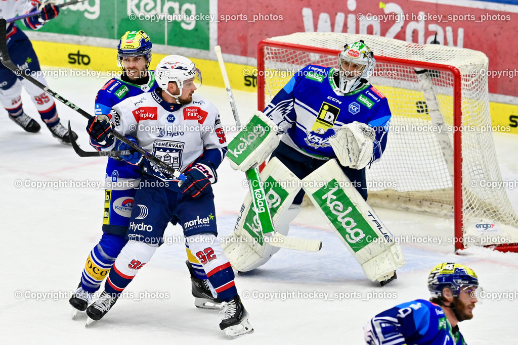 EC IDM WÄRMEPUMPEN VSV vs. HYDRO FEHERVAR AV 19 | #92 Kuralt Anze HYDRO FEHERVAR, #10 VALLANT Thomas EC VSV, #1 LAMOUREUX JEAN PHILIPPE EC VSV, EC IDM WÄRMEPUMPEN VSV vs. HYDRO FEHERVAR AV 19, EC IDM WÄRMEPUMPEN VSV vs. HYDRO FEHERVAR AV 19 am 20.11.2024 in Villach (Stadthalle Villach), Austria, (Photo by Bernd Stefan)