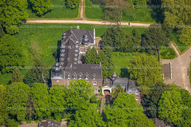 Duesseldorf240501366 | Luftbild, Schloss und Park Elbroich, Holthausen, Düsseldorf, Rheinland, Nordrhein-Westfalen, Deutschland
