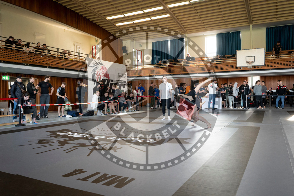 20240309PBB6528 | Fighters compete during the International Luta Livre (ILLCS) Spring Championship in Hannover, Germany, on March 9, 2024.