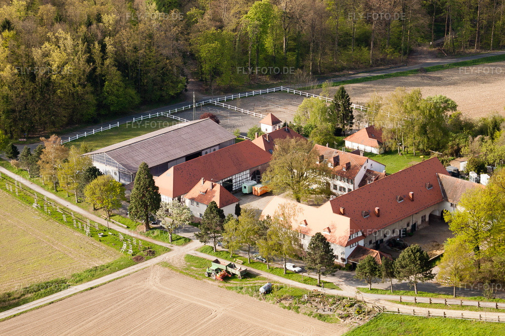 Luftbild: Durlach, Rittnerthof im Ortsteil Durlach in Karlsruhe im Bundesland Baden-Württemberg in Deutschland. Foto: IMG_25929.jpg vom 23.04.2010 durch Werner Riehm/FLY-FOTO.de