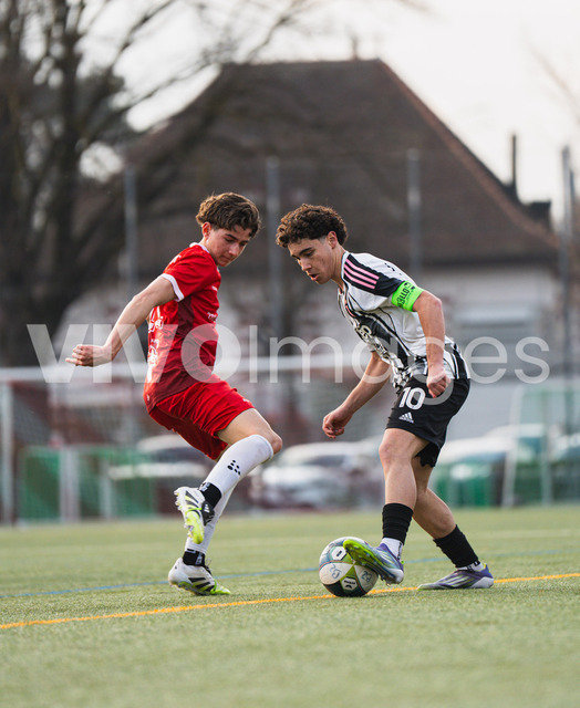juv_lut_fmachado-0245 | Images from the Juniors B match between Juventus Academy and FC Lutry, played on 18 March 2026 in Lutry, Switzerland, featuring players, coaching staff and match action throughout the game.