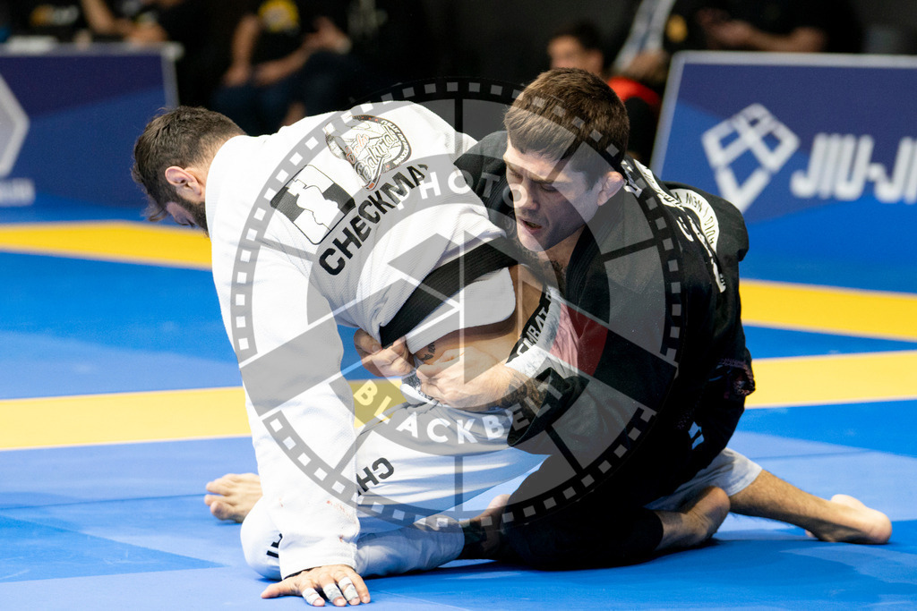 20240124PBB04742 | Fighters compete during the second day of the IBJJF European Championship in Paris, France, on January 24, 2024.