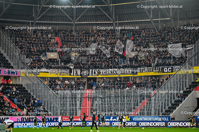 AUT, Admiral Bundesliga, LASK Linz vs SK Sturm Graz | 27.10.2024, Raiffeisen Arena Linz, AUT, Admiral Bundesliga, LASK Linz vs SK Sturm Graz, im Bild Fans of Puntigamer Sturm Graz // Admiral Bundesliga Match between LASK Linz and SK Sturm Graz in Linz, Austria on 2024/10/27
