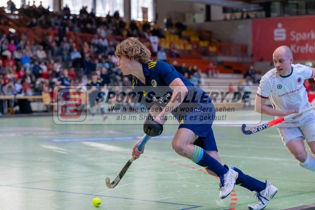 HK_20250118_101773 | 1/4 Finale 1. Bundesliga Halle Herren Crefelder HTC - Zehlendorfer Wespen am 18.1.2025 Halle Glockenspitz, Krefeld ,