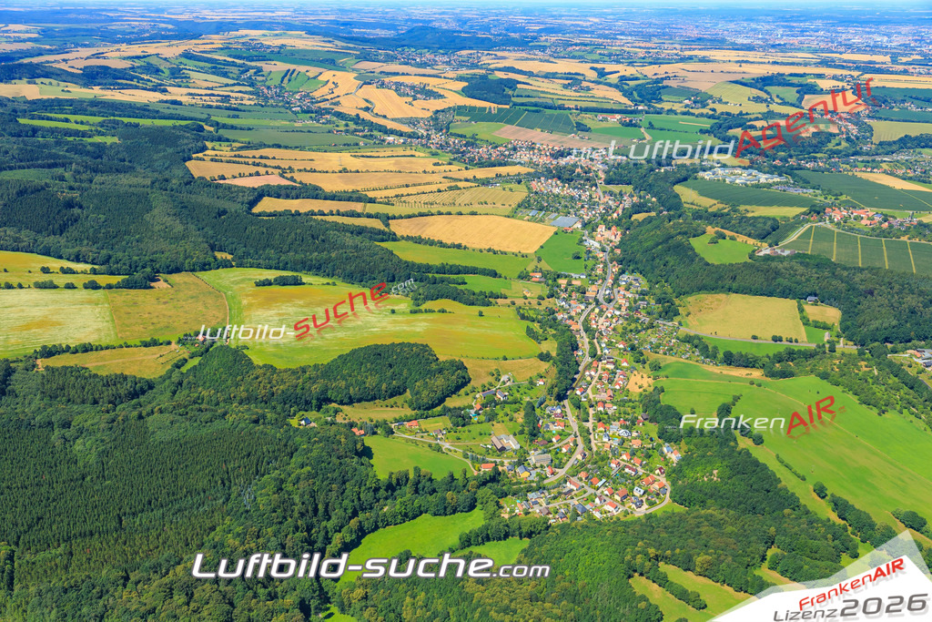 Luftbild von Lungwitz Kreischa - Luftaufnahme wurde 2016 von https://frankenair.de mittels Flugzeug (keine Drohne) erstellt - die Geschenkidee