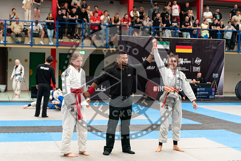 20230826PBB55400 | Fighters compete during the AJP INTLPRO BJJ and grappling competition in Hamburg, Germany, on August 26 2023.