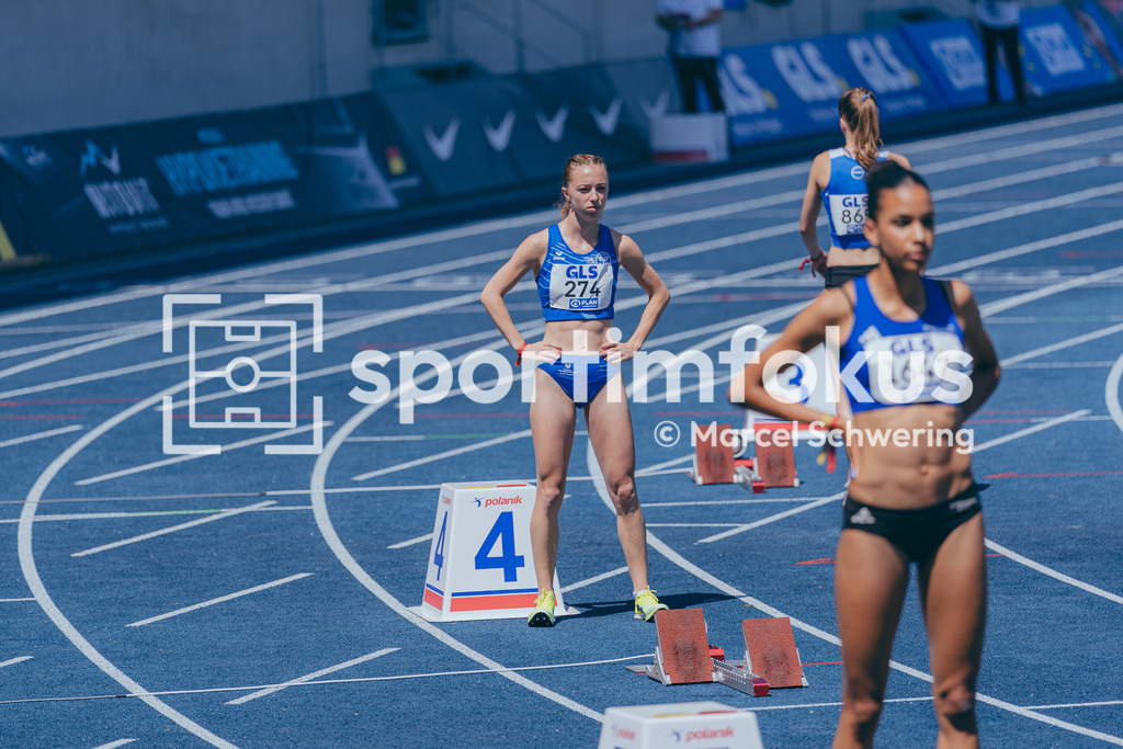 Deutsche Meisterschaften U20 / U16 2026 | Lea Rittner, ESV Amberg, 274,400-Meter-Lauf, Deutsche Meisterschaften der U20 &amp; U16 2026, Lohrheidestadion Bochum-Wattenscheid, 11.07.2026. Foto: Marcel Schwering / sportimfokus - Realisiert mit Pictrs.com