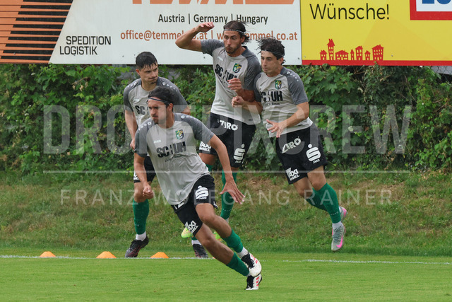Friendly Match: SC Weiz vs TSV Hartberg in Weiz | Weiz, AUSTRIA, 01.JUL.26 - SOCCER - ADMIRAL Bundesliga, SC Weiz vs TSV Hartberg, test match. The image shows SC Weiz during warm up.
