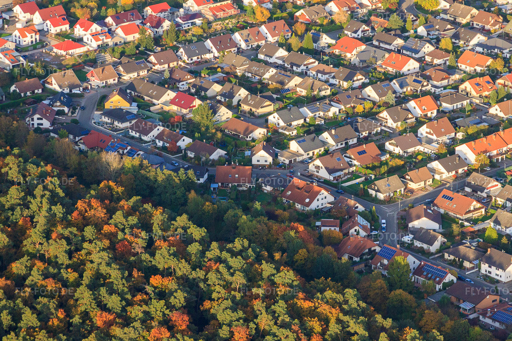 Luftbild: Südring in Rülzheim im Bundesland Rheinland-Pfalz in Deutschland. Foto: IMG_60264.jpg vom 22.10.2013 durch Werner Riehm/FLY-FOTO.de