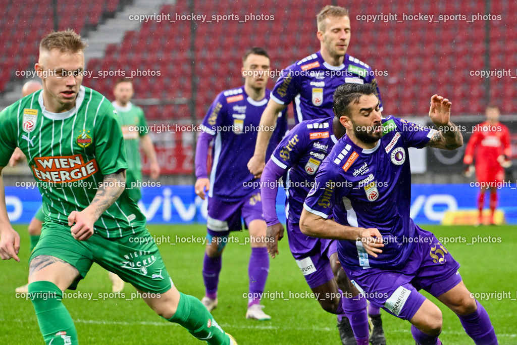 Austria Klagenfurt vs. SK Rapid 10.3.2024 | #8 Kosmas Gkezos, #22 Isak Jansson