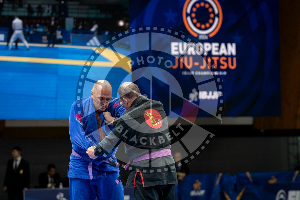 20240125PBB03058 | Fighters compete during the Brazilian Jiu-Jitsu European Championship of the IBJJF in Paris, France, on January 25, 2024.