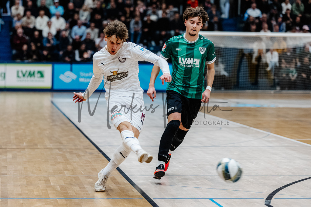 47. Stadtmeisterschaften im Hallenfußball 2025, Endrunde | Stadtmeisterschaften im Hallenfußball 2025, Endrunde, Sporthalle Berg Fidel in Münster. Foto: sportfotografie.ms | Markus Paletta - Realisiert mit Pictrs.com