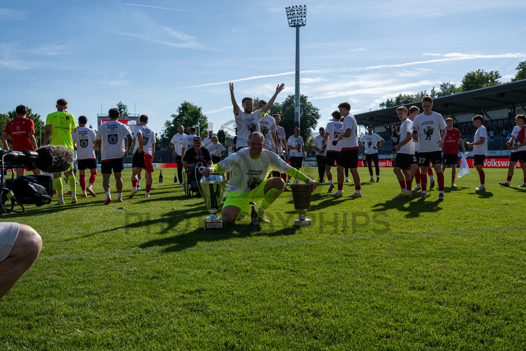 Stuttgarter Kickers vs. SG Sonnenhof Großaspach, Fussball, WFV-Pokal, Finale, 23.05.2026 | Maximilian Reule (SG Sonnenhof Großaspach, #01),Stuttgarter Kickers vs. SG Sonnenhof Großaspach, Fussball, WFV-Pokal, Finale, 23.05.2026