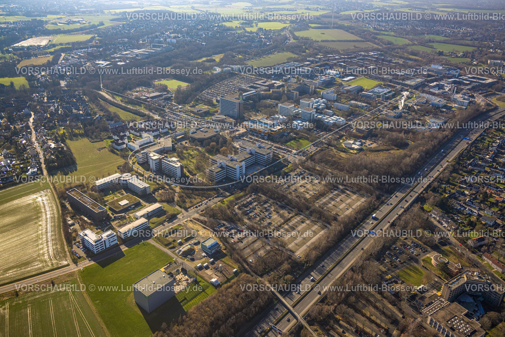 Dortmund230200713 | Luftbild, H-Bahn Schwebebahn Technische Universität Dortmund, Eichlinghofen, Dortmund, Ruhrgebiet, Nordrhein-Westfalen, Deutschland