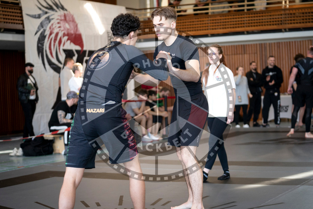 20240309PBB6957 | Fighters compete during the International Luta Livre (ILLCS) Spring Championship in Hannover, Germany, on March 9, 2024.