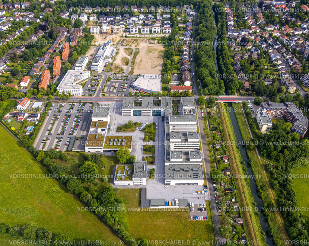 Hamm220600021HSHL | Luftbild, Hochschule Hamm-Lippstadt, HSHL, Campus Hamm, Baustelle und Neubau WissenschaftsQuartier SCI:Q Science Quarter Hamm Paracelsuspark, Uentrop, Hamm, Ruhrgebiet, Nordrhein-Westfalen, Deutschland