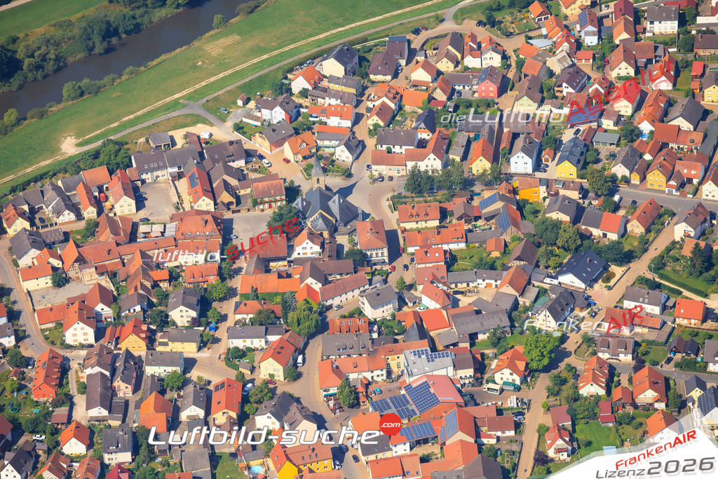 Die Luftaufnahme der Stadt Kemmern wurde vom UL-Flugzeug heraus erstellt ( keine Drohne )- hohe Auflösung für beste Qualität