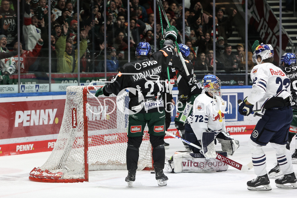 Augsburger Panther - EHC RB München | Wieder jubeln die Hausherren / Der Treffer zum 2-0 durch Anrei HAKULINEN (AEV #94) / Jubel / Freude / Tor / Torschuetze