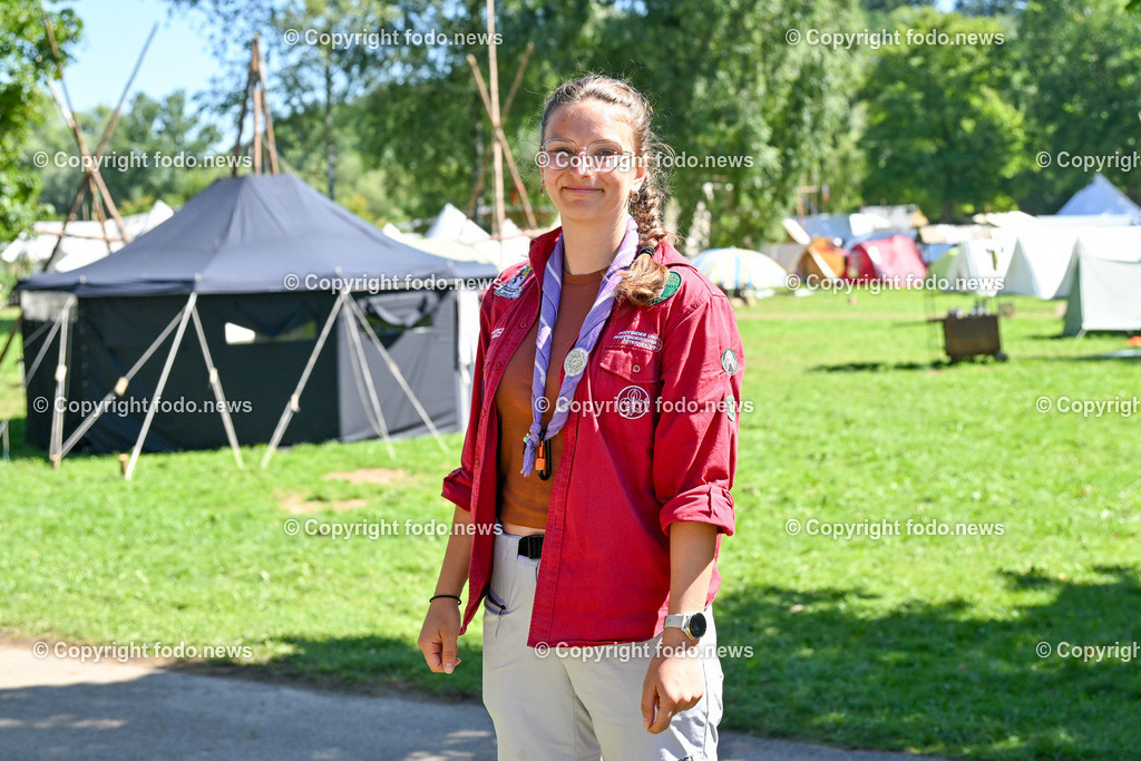 Scout Camp Austria_ 11.08.2023-52 | 11.08.2023, Berg am Attersee, AUT, Scout Camp Austria 2023, im Bild Emma Steinbock (23) urspr. aus Linz (Linz 2), jetzt in Graz bei Gruppe Graz 2