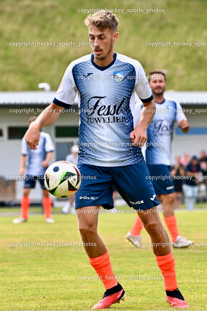 SC Magdalen vs. DSG Ledenitzen | #14 Tim Kovacic DSG Ledenitzen, SC Magdalen vs. DSG Ledenitzen, SC Magdalen vs. DSG Ledenitzen am 19.07.2024 in Villach (Sportplatz Madalen), Austria, (Photo by Bernd Stefan)