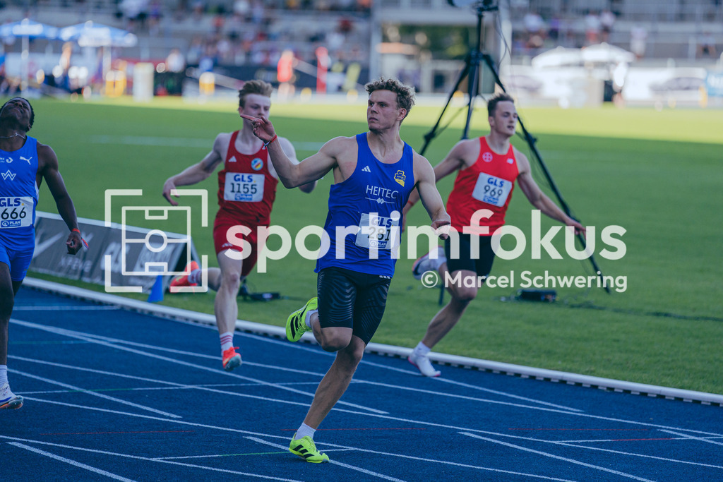 Deutsche Meisterschaften U20 / U16 2026 | Jakob Kemminer, LAC Quelle Fürth, 281, 100-Meter-Lauf Finale, Deutsche Meisterschaften der U20 &amp; U16 2026, Lohrheidestadion Bochum-Wattenscheid, 11.07.2026. Foto: Marcel Schwering / sportimfokus - Realisiert mit Pictrs.com