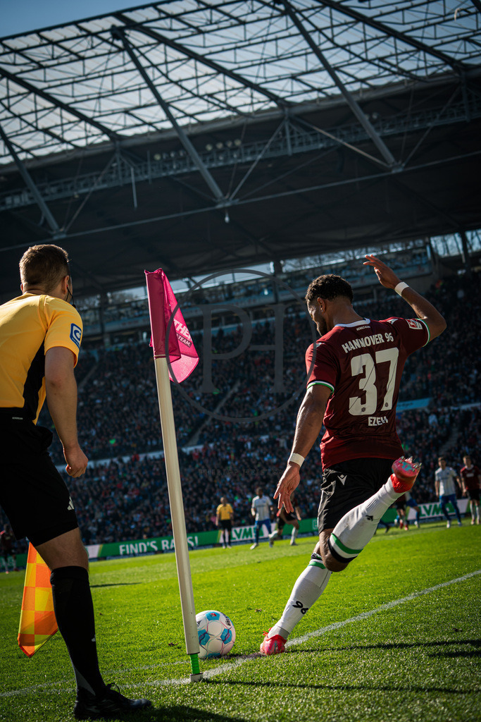 Hannover 96 vs 1. FC Magdeburg – 2. Bundesliga – 29.03.2025 | Szene aus dem 2. Bundesliga-Spiel des 27. Spieltags zwischen Hannover 96 und dem 1. FC Magdeburg am 29. März 2025 in der Heinz von Heiden Arena in Hannover. Endstand: 0:0. Fotografiert von Philipp Heist. - Realisiert mit Pictrs.com