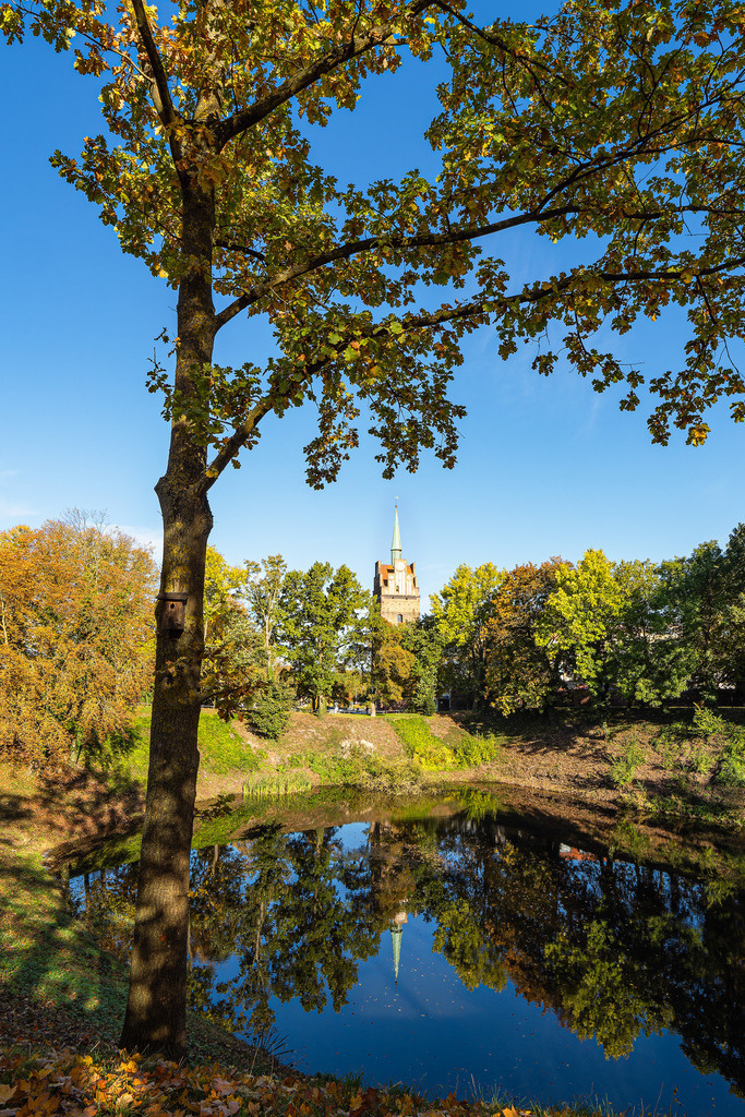 Blick auf die Teufelskuhle und das Kröpeliner Tor in der Hansestadt Rostock im Herbst | Blick auf die Teufelskuhle und das Kröpeliner Tor in der Hansestadt Rostock im Herbst.