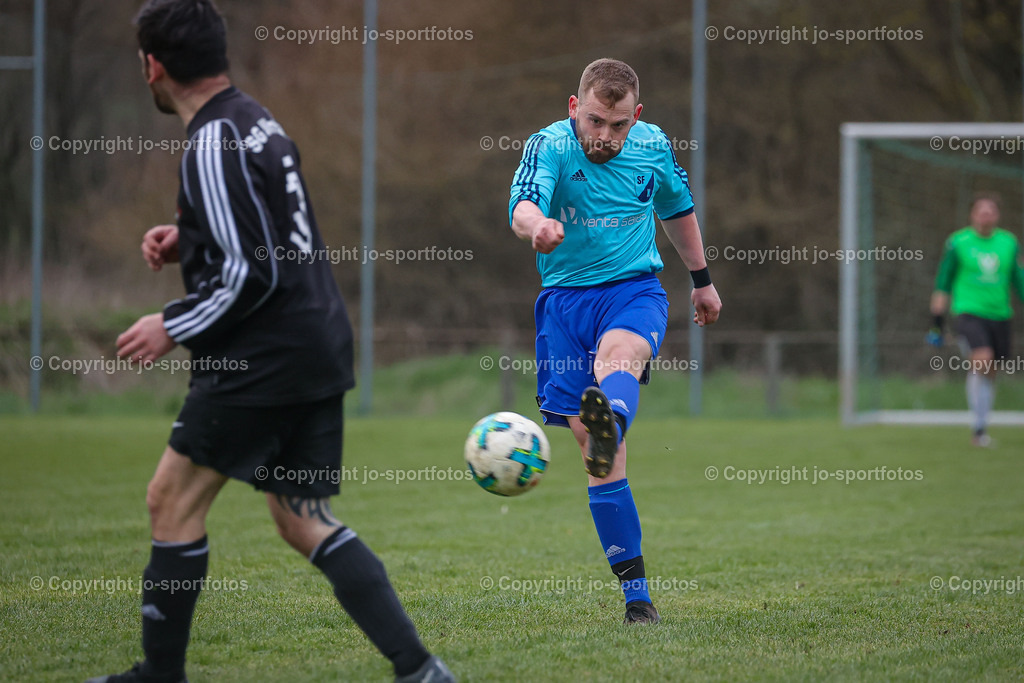 BQ3I6929 | 06.04.2023; Kreisliga B Wetzlar; Rasenplatz Katzenfurt; SF Katzenfurt - SG Biskirchen/Ulmtal; Ergebnis: 6:0 (2:0)