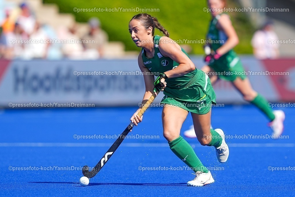 xydrx09082503012 | 09.08.2025, xydrx, Frauen EuroHockey Championship 2025, Gruppenphase, Gruppe a, Niederlande - Irland, Sparkassenpark Mönchengladbach: Matie Mckee (IRL #21)