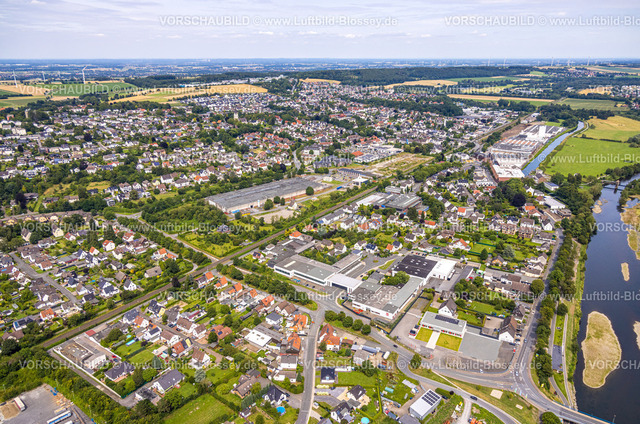 Wickede240711365 | Luftbild, Wohngebiet Ortsansicht Wickede mit Wickeder WestfalenstahlWerk, Mannesmann Precision Tubes GmbH Werk Wickede und Baufläche für neues Wohnviertel Quartier Am Park, Wickede, Soester Börde, Nordrhein-Westfalen, Deutschland